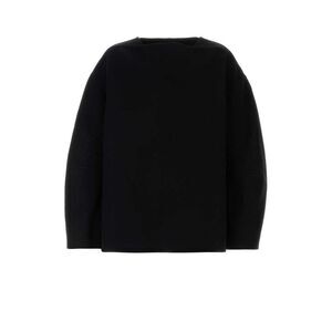 JIL SANDER Men's Oversized Boat Neck Sweater Men BLACK Sweaters & Cardigans